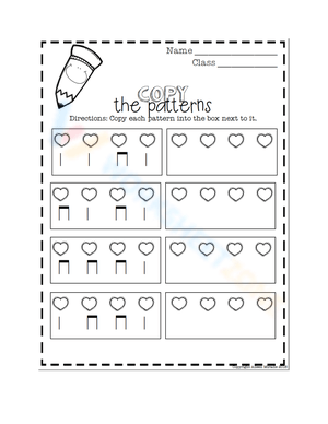 Copy the Patterns: Cognitive Exercise