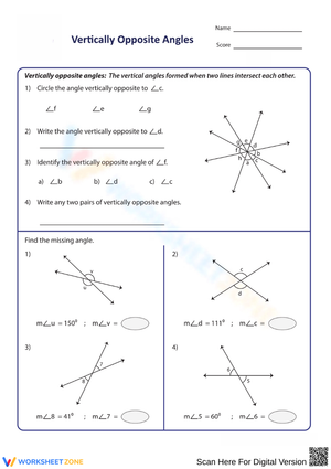 Understanding Vertically Opposite Angles