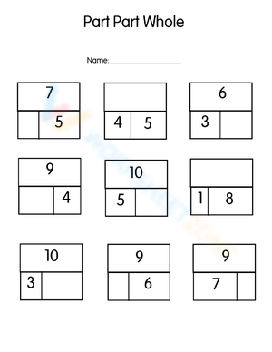 Part-Part-Whole Math Practice