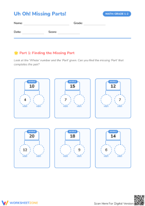 Find the Missing Parts Worksheet