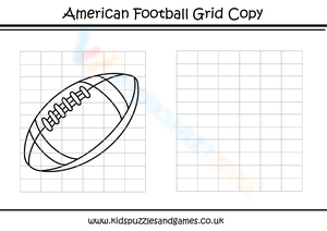 Grid Copy Puzzle: Football Player