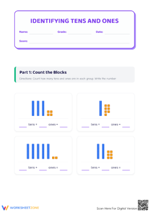 Learn and Practice Identifying Tens and Ones