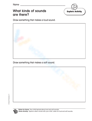 Exploring Different Sound Types Worksheet