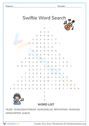 Swiftie Word Search