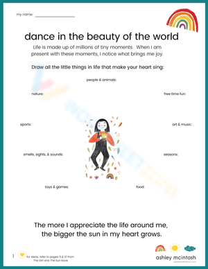 Practice Mindfulness and Gratitude Worksheet