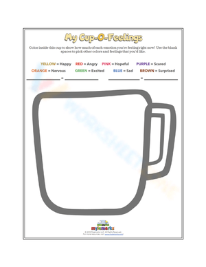 Feelings Coloring Cup