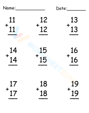 Math Addition Worksheet