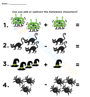 Touch Math Halloween topic