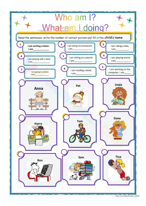 'Who Am I' Worksheet