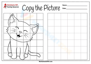 Cute Kitten Coloring Page | Easy Drawing for Kids