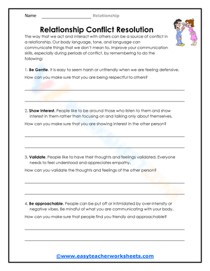 Relationship Conflict Resolution