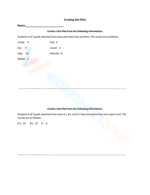 Creating Dot Plots