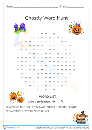 Ghostly Word Hunt