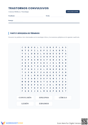 Essential Seizure Disorders Worksheet | College Neurology