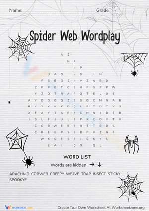 Spider Web Wordplay