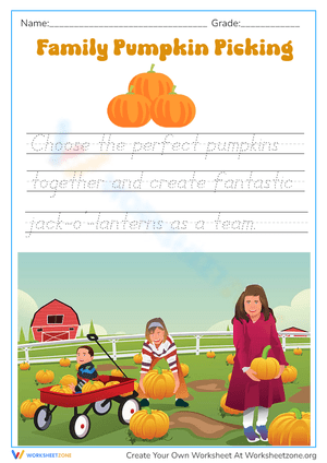 Grade 1 Handwriting Practice — Printable No-Prep Worksheet