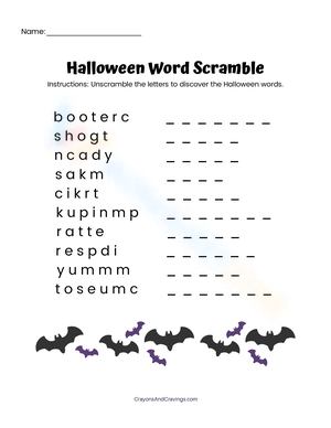Solve the Halloween Word Scramble: A Fun Puzzle