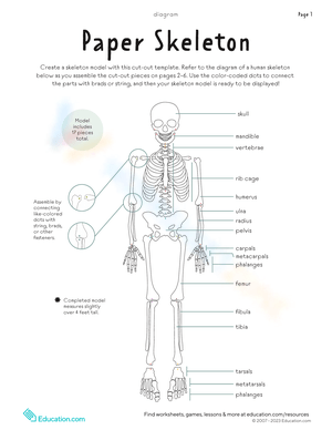 Create a Paper Skeleton: Halloween Craft Activity