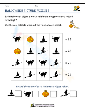 Solve the Halloween Picture Puzzle