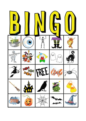 Play Halloween Bingo with Kids