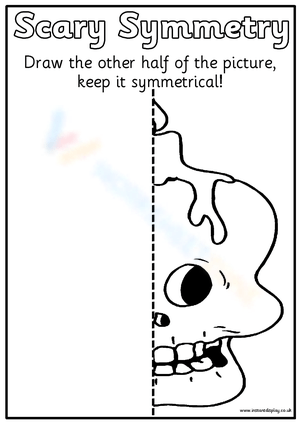 Scary Skeleton Face Symmetry