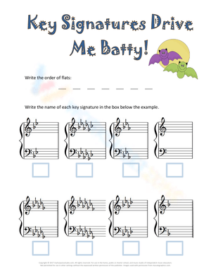 Halloween Music Theory: Flat Key Signatures