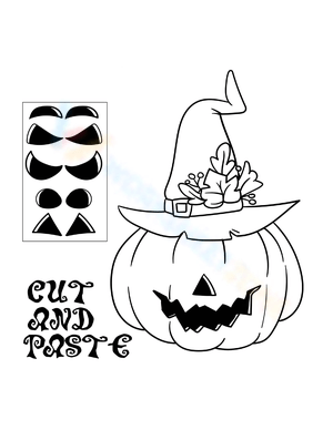 Halloween Cut and Paste Pumpkin Activity