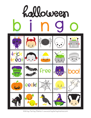 Printable Halloween Bingo Card for Classroom Fun
