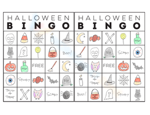Halloween Bingo Sheet: A Printable Festive Activity
