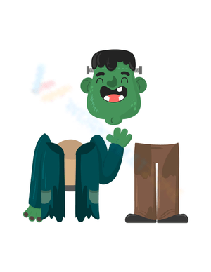 Halloween Cut and Paste Crafts Activity