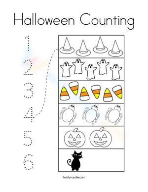 Counting Practice: Halloween-Themed 