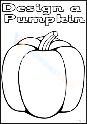 Halloween Design a Pumpkin Worksheet