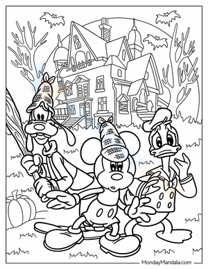 Ghost Hunters Mickey Mouse Halloween Page