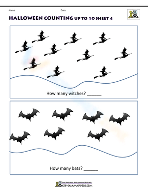 Practice Halloween Counting to 10