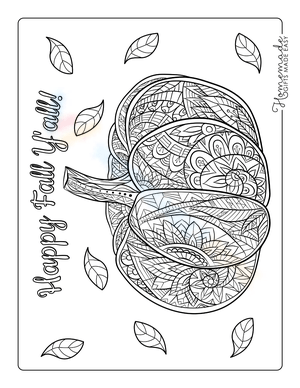 Happy Fall Y'all Worksheet