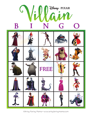 Halloween Fun with Villain Bingo!