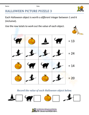 Solve the Halloween Picture Puzzle!