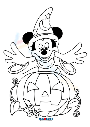 Disney Halloween Coloring Pages for Fun!