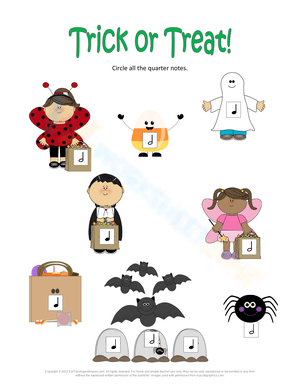 Trick or Treat with Musical Rhythms!
