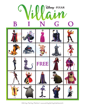 Engage in Villain Bingo Fun