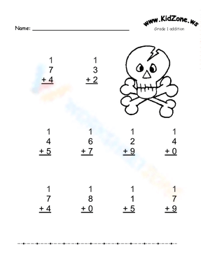 Grade 1 Addition with Bones!