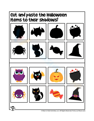 Halloween Cut and Paste Shadow Matching