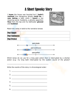 Spooky grammar narrative tenses