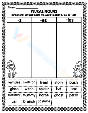Halloween Plural Nouns