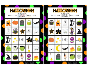 Halloween Bingo Game Card for Festive Fun