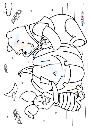 Disney Halloween Coloring Page for Kids