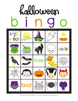 Fun Halloween Bingo Game for Kids