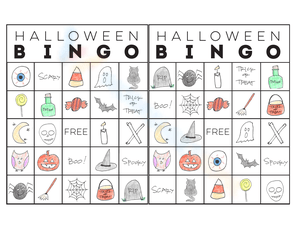 Printable Halloween Bingo Sheet: Spooky Fun for Everyone