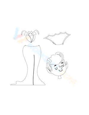 Halloween Coloring Pages Cut-Outs