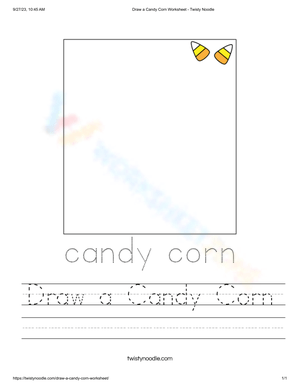 Candy Corn Drawing & Writing Fun